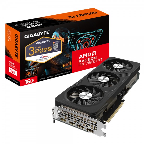 GIGABYTE 라데온 RX 7600 Gaming OC D6 8GB 피씨디렉트